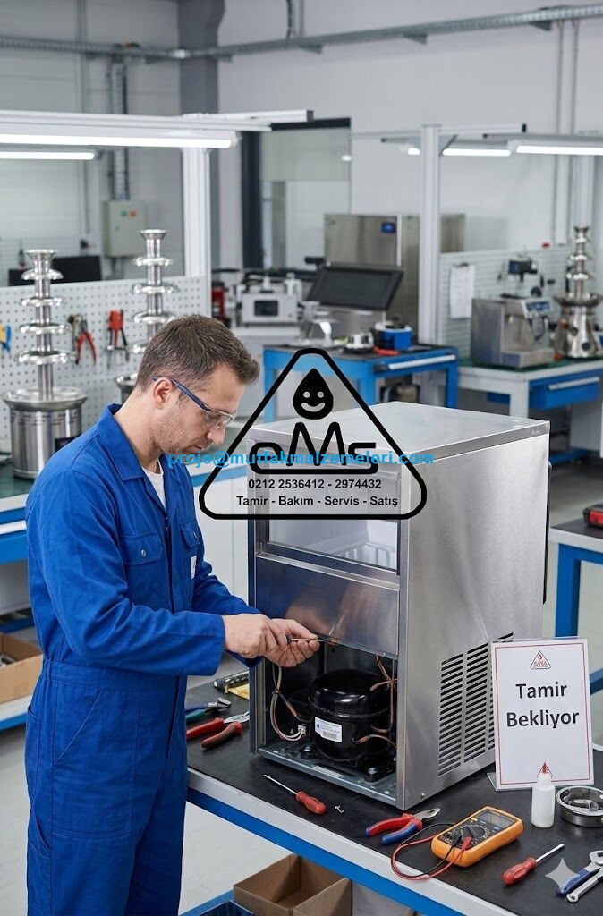 Arızalı buz makinesi tamirinde uzman kadro! Motor (ekovat) değişimi, elektronik kart onarımı ve beyin tamiri gibi hassas işlemler atölyemizde titizlikle gerçekleştirilir. Pompa ve çark değişiminden gaz şarjına kadar tüm servis ihtiyaçlarınız için profesyonel destek.