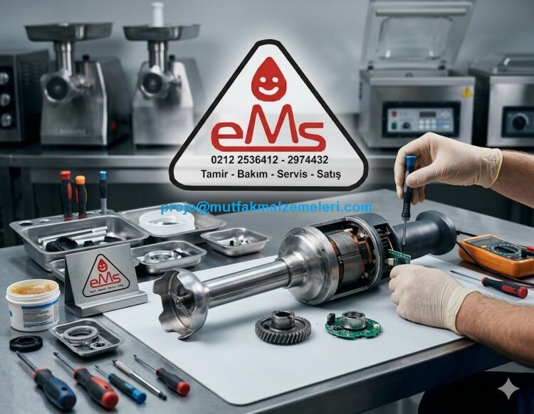 Endüstriyel el blenderı arızaları ve pratik tamir yöntemleri rehberi. Çalışmayan motorlar, aşınan kaplinler ve körelen bıçaklar için kesin çözümler. İstanbul merkezli atölyemizden tüm Türkiye'ye yedek parça gönderimi ve uzman teknik servis danışmanlığı.