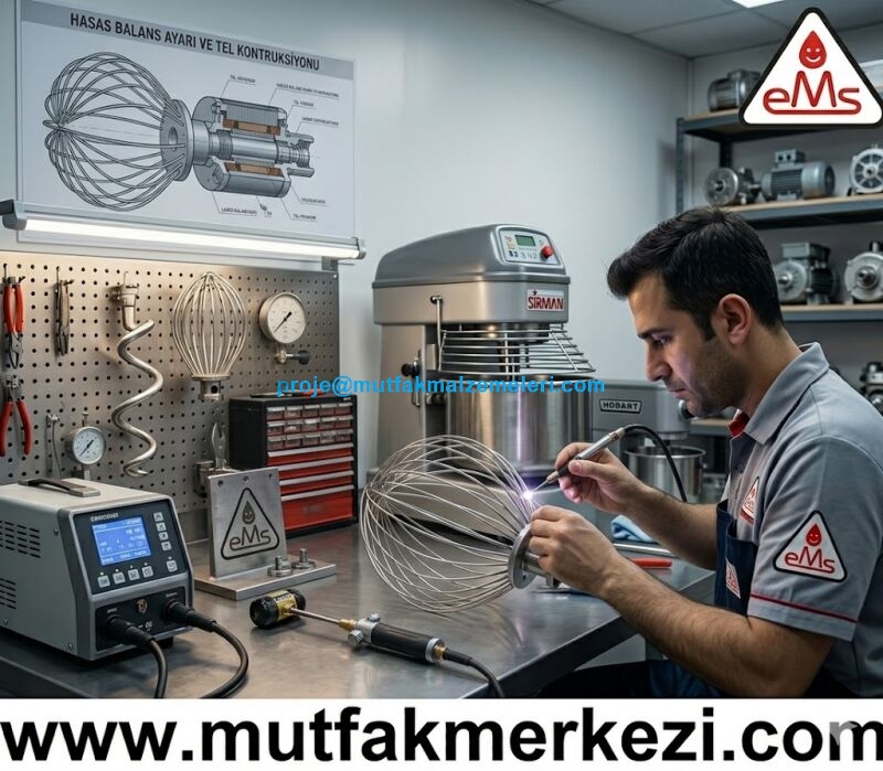 Dirmak, Boğaziçi ve Empero gibi yerli mikser markalarının da çırpma teli tamirini atölyemizde garantili olarak yapmaktayız. Uzman ellerde hayat bulan teller, mukavemet testlerinden geçirildikten sonra işletmenizin üretimine kesintisiz devam etmesini sağlamaktadır.