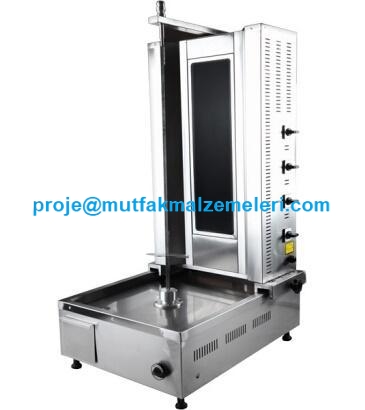 MA03 Alttan Motorlu Döner Makinesi: 52x70x125 cm ölçülerinde, 5600W güç, seramik rezistanslı, Robax termal cam korumalı ve 50 kg kapasiteli profesyonel elektrikli döner ocağı. #DönerEkipmanları #MotorluDöner
