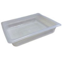 Şeffaf zeytinyağlı yemek gastronom küvetleri meze için plastik gastronom küvetlerinden GN 1/2 ölçülü bu gastronom kabın modeli GNP-1265 olup 6.5 cmlik derinliktedir - 1/2 şeffaf gastronom küvet satışı ve diğer gastronom küvet çeşitleri için yazabilirsini