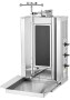 Robax termal camlı, seramik rezistanslı, 540x640x910 mm boyutlarında paslanmaz döner pişirme makinesi. 30 kg kapasiteli profesyonel kebapçı ve dönerci tipi rezistanslı döner ocağı görseli. #MutfakMalzemeleri