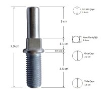 32 Numara Kıyma Makinası Helezon Ayna Mili:Endüstriyel kıyma makinası yedek parçalarından bu 32 lik kıyma mkaniası helezon pimini eti ezen eti sıkıştıran helezon mili aşınarak küçülmüş 32 lik kıyma makinalarında kullanabilirsiniz.Orijinal 32 no kıyma mak