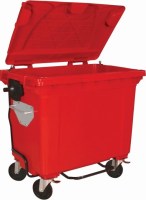 Sanayi tesisleri ve büyük siteler için 770 L mobil atık yönetimi konteyneri.