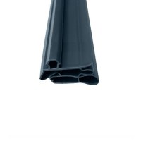 Gri renkli, yüksek sızdırmazlık özellikli, 2.5 metre uzunluğunda geçmeli tip buzdolabı ve dondurucu kapı contası profili görünümü.