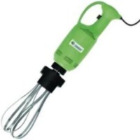 Ergonomik tutuşlu, 750W motor gücüne sahip profesyonel el tipi çırpıcı mikser. Darbeye dayanıklı gövdesi, paslanmaz krom çelik çırpma telleri ve sökülebilir hijyenik parçaları ile endüstriyel mutfaklar ve numune üretimi için ideal çırpma karıştırma seti.