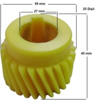 Bosfor 32 no (UKM-32) kıyma makinesi motor dişlisi orijinal yedek parçası ile makinenizin performansını ilk günkü seviyeye çıkarın. Aşınmaya dayanıklı yüksek mukavemetli yapısıyla uzun ömürlü, sessiz ve sorunsuz çalışma. Tamir bakım teknik servisimiz de 