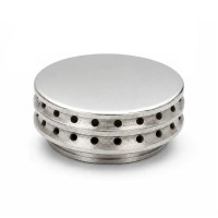 Kaliteli metal dökümden üretilen ve şık kromaj kaplamaya sahip 5.5 cm Remta brülör kapağı ile Öztiryakiler bek başlığı. Gazlı endüstriyel ocaklarda mükemmel alev dağılımı sağlar, birçok markayla tam uyumludur.Profesyonel mutfaklar için kromaj kaplamalı 