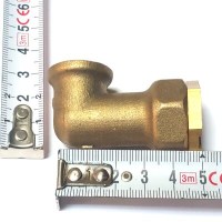 Çay Otomatı Yedek Parçaları:Endüstriyel Çay Makinaları Çay Otomatı Muslukları Çay Semaveri Termostatları Kahveci Tipi Çay Ocağı Rezistansları Sanayi Tipi Çay Makinası Parçalarından bu sarı döküm parça yuvarlak çay makinaları dirsek parçası