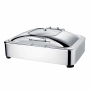 Büfe ve catering için ideal dikdörtgen chafing dish.