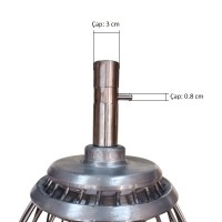 Profesyonel mutfaklara uygun Dirmak uyumlu 45.5 cm mikser teli. Paslanmaz çelikten imal edilen 33.5 cm aktif tel bölgesi, homojen karıştırma sağlar. Korozyona dirençli yapısı ve kolay montaj imkanıyla işletmenizdeki iş akışını kesintisiz devam ettirir.