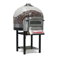 1200x1368x2000 mm ölçülerinde, 330 kg ağırlığında, döner taş tabanlı elektrikli pizza fırını. Renkli LCD kontrol panelli, 100 cm geniş refrakter taşlı ve 50x14 cm kapı ölçüsüne sahip, 3 farklı renk seçeneği sunan endüstriyel pizza fırını.