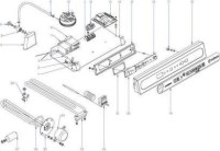 Fagor Edesa LV1200 Kumanda Paneli Tuş Membranı Folyosu:Edesa Lv 1200 bardak yıkama makinesi parçalarından plastik membran Fagor-Edesa LV 1200 bardak yıkama makinalarının elektronik kumanda paneli kartının üzerindeki plastik folyo membran koruma parçası o