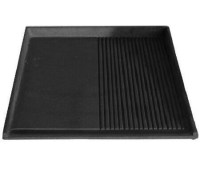 50x80 cm boyutlarında, bir tarafı tırtıklı (oluklu) diğer tarafı pürüzsüz düz yüzeyli, ağır hizmet tipi profesyonel döküm ızgara plakası. #DökümIzgara #MutfakEkipmanları #IzgaraModelleri, Izgara Dökümü: Izgara dökümü modellerinden olan mangal demiri