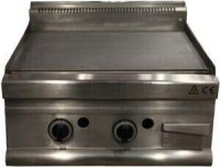 80x60x30 cm ölçülerinde, 7.2 kW gücünde, paslanmaz gövdeli ve geniş pişirme yüzeyli profesyonel sanayi tipi kafe ızgarası.