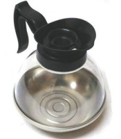 Otel tipi kahve makinesi potları filtre çay yapma makinası potlarından polikarbonat malzemeyle imalatı yapılmış filtre kahve makinesi potunun taban üretimi krom çelik metalden yapılmış olup ısıya ve kırılmalara karşı dayanıklıdır