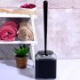 Profesyonel mutfak ve banyo ekipmanları standartlarında üretilen bu siyah nikelajlı tuvalet fırçası, korozyona dayanıklı yapısı ve estetik görünümüyle banyonuzun havasını değiştirir. Sanayi tipi sağlamlığıyla uzun ömürlü bir kullanım deneyimi sunar.