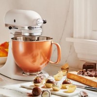 Kitchenaid Artisan mikser bakır kavanozları Kitchenaid KSM45 mikser bakır kaplamalı hazneleri Kitchenaid blender 5KSM150 bakır kaplama paslanmaz kaselerinden bu kase orijinal Kitchenid imalatı Kitchenaid yedek parçasıdır