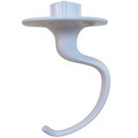 Kitchenaid 6.9 litre profesyonel mikser uyumlu hamur karıştırma kolu. Spiral (çengel) yapılı, beyaz kaplamalı veya paslanmaz çelik opsiyonlu, yoğun hamur yoğurma aparatı. Stand mikser miline kolayca takılabilen orijinal yedek parça görseli. #kitchenaid