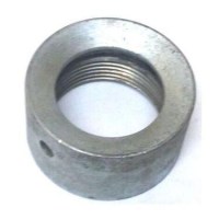 Otomatik köfte çıkarma makinelerinin köfte çıkış dirseğini köfte haznesi kapağına sıkarak sabitleyen galvanizli somun yedek parçasıdır - Köfte çıkarma makinası dirsek sıkma somunu parçası satışı 0212 2536412