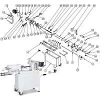 Motorlu köfte basma makinası parçaları otomatik köfte çıkarma makinesi yedek parçalarından yedek parça listesinde 18 numaralı bu yedek parça Empero TK.06 köfte çıkarma makinası parçalarındandır - Köfte çıkarma makinası parçaları satışı 0212 3614581