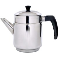 Profesyonel kahveci demliği CD3, 3 numara ölçüsüyle 1.9 litre çay kapasitesine sahiptir. Tamamı paslanmaz krom çelikten üretilmiş, ısıya dayanıklı kulplu bu demlik, kıraathane ve çay ocakları için idealdir. Bu çaydanlık lezzetli, hijyenik çay keyfi sunar