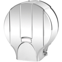 Kaliteli ve profesyonel malzemelerle üretilmiş krom kaplama büyük rulo peçetelik. Standart jumbo tuvalet kağıdı dispenseri olarak kullanılan orijinal sanayi tipi model. Hijyenik, dayanıklı ve şık tasarım.