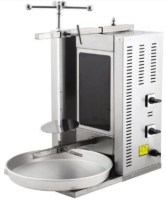 42x55x66 cm ebatlarında, paslanmaz çelik gövdeli 2'li elektrikli küçük döner makinesi. Çift seramik rezistanslı, manuel şişli, paslanmaz yağ toplama tepsisi bulunan kompakt tasarımlı endüstriyel döner ocağı ve pişirme ekipmanı.