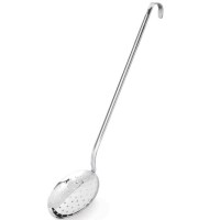 Lokantalarda yağdan kızarmış yiyecekleri çıkarmakta, lokma dökmekte kullanılan küçük kevgirdir