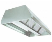 150 cm genişlik ve derinlikte, 50 cm yükseklikte paslanmaz çelik lokanta davlumbazı; filtreli duvar tipi endüstriyel mutfak havalandırma ünitesi, restoran ve kafe tipi duman tahliye sistemi.