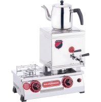 Yemekhanelerde kullanılan tek demlikli, kahvehanelerde kullanılan Türk kahvesi pişirme gözlü çay ocağıdır