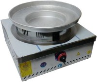 50x50x25 cm paslanmaz krom çelik kasa ve özel kalın alüminyum kızartma tavası. CE belgeli, emniyetli ve yüksek verimli sanayi tipi midye tava pişirme ünitesi.