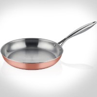 28 cm çapında, 2.6 mm kalınlığında, paslanmaz saplı, indüksiyon ocaklara uyumlu profesyonel multi metal bakır sote tavası, İmalatçısından kaliteli multi metal bakır indüksiyon sote tavaları modelleri uygun sote tavası fabrikası fiyatı üreticisinden topta
