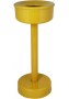 Alüminyum gövdeli, oynar başlıklı modern teras küllüğü, 26 cm çap ve 65 cm yükseklik ölçülerinde, dış mekan kullanımı için tasarlanmış.