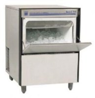 Paslanmaz çelik dış kaplamalı, 24 kg depolama kapasitesine sahip tam otomatik endüstriyel buz yapma makinesi. Günlük 48-60 kg buz üretim kapasitesi ve poliüretan izoleli saklama tankı ile yüksek verimli profesyonel soğutma ekipmanı.