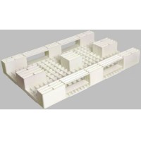 Ağır hizmet tipi, 600 KG raf kapasiteli, setli kenarlı, hijyenik YYPE plastik palet.