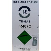 Endüstriyel ve bireysel soğutma sistemlerinde güvenle kullanılan R407C, düşük ve orta sıcaklıktaki soğuk muhafaza alanları için mükemmel termofiziksel özelliklere sahiptir. 10 kg net ağırlığındaki tüpüyle ekonomik ve uzun ömürlü bir soğutma deneyimi suna