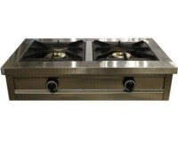 100x60x30 cm boyutlarında, 304 kalite paslanmaz Cr-Ni gövdeli sanayi tipi yemek ocağı. Pilot alevli ateşleme, termokulp alev kontrolü ve emniyet ventilli musluk sistemine sahip, No:2 süper yanışlı brülörlü profesyonel pişirme ünitesi.