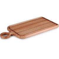 Profesyonel mutfakların vazgeçilmezi olan 20x43 cm Saplı Steak Tahtası, dayanıklı ahşap gövdesiyle uzun ömürlü kullanım sunar. Ergonomik sapı ve geniş sunum yüzeyi sayesinde antrikot, burger ve tüm et çeşitlerini şık bir görsel şovla servis etmenizi sağl