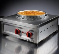 DSBO 7070 Set Üstü Börek Ocağı: 70x70x25 cm ölçülerinde, 17 kg ağırlığında tek gözlü brülör. 50 cm çapındaki tepsilerle uyumlu, emniyet ventilli ve GAZMER onaylı. Yakıt tasarrufu sağlayan özel yanma sistemi.