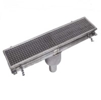 İmalatçısından 210x1618x160 mm ölçülerinde krom balıkçı tipi su kanalı. Endüstriyel mutfak ve soğuk hava depoları için paslanmaz yer tahliye sistemi görseli. #YerGideri #PaslanmazKrom #EndüstriyelEkipman