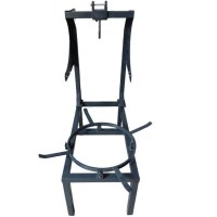 Tatlı imalathanelerine özel, ergonomik çalışma yüksekliği sunan, elektrostatik boyalı, mekanizma bağlantı yuvalı ve ağır hizmet tipi profesyonel tulumba makinesi alt şasesi detaylı çekimi.