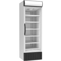 Profesyonel kullanım için tasarlanmış, 5 ayarlanabilir raflı, fan takviyeli soğutma sistemine sahip, temperli cam kapılı ve kilit seçenekli dikey tip tek kapılı şişe soğutucu buzdolabı modeli. Şık tasarımıyla ürünlerinizi en iyi şekilde sergiler.
