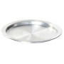 12 cm çapında tek kişilik alüminyum künefe tepsisi görseli. 80 gram ağırlığında porsiyonluk künefe pişirme kabı. Kebapçı ve tatlıcı tipi profesyonel künefe sunum tepsisi. Isıyı hızlı ileten dayanıklı alüminyum künefe tabağı üreticisinden kaliteli tek kiş