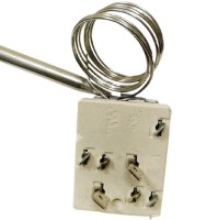 EGO 55.17012.040 model 30-85°C monofaze ayarlı termostat. Endüstriyel bulaşık makineleri ve benmariler için orijinal Alman üretimi ısı kontrol parçası. Çift bacaklı yapısıyla hassas su sıcaklığı sabitleme sağlayan profesyonel yedek parça.