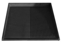 M.D027.02 Hibrit Izgara Dökümü: 40x45 cm ölçüsünde yarı oluklu yarı düz profesyonel pişirme yüzeyi. Hamburger ve et mühürleme için ideal ısı dağılımı sağlayan dayanıklı döküm plaka. #Izgara #DökümIzgara #MutfakEkipmanları #HamburgerIzgara #SanayiTipi