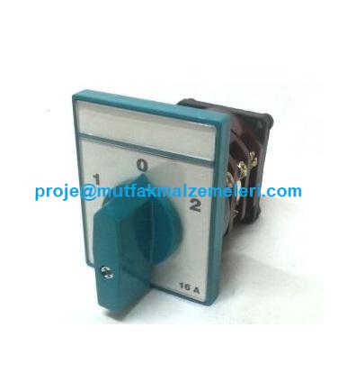 Sağ Sol Şalter:Motor şalterlerinden olan bu sağ sol şalter 3 Faz 1-0-2 kademeli olarak yapılmıştır - Sağ sol şalter satışı 0212 2974432