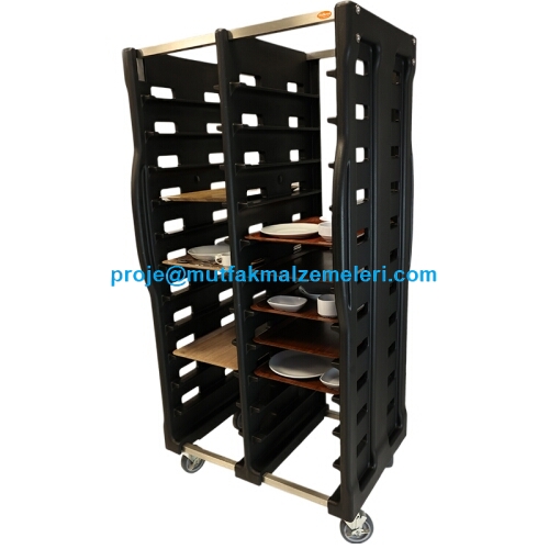 İmalatçısından kaliteli tek seferde 24 tepsi taşıyan servis arabası modelleri ortak yemek alanlarında kullanıma uygun paslanmaz profilli tepsi toplama arabası fabrikası üreticisinden toptan polietilen tepsi taşıma arabası satış listesi fiyatlarıyla