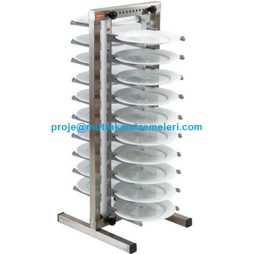 İmalatçısından kaliteli tabak istifleme standları modelleri tabak toplamaya uygun 20 adet kapasiteli tabak toplama standı fabrikası fiyatı üreticisinden toptan setüstü tabak istifleme standı satış listesi fiyatlarıyla paslanmaz tabak istif standı